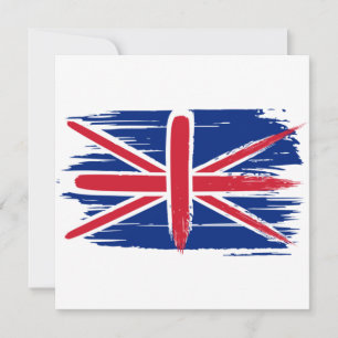 Cartão de Cumprimentos com Pincelada da Bandeira U