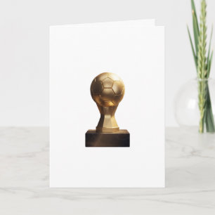 Cartão de Cumprimentos da Taça de Futebol Dourada