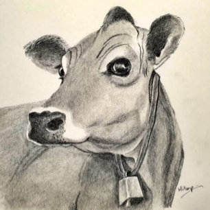 Cartão de cumprimentos Daisy Cow