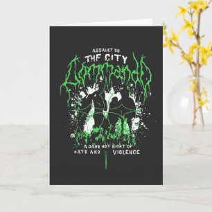 Cartão de Cumprimentos de Arte de Metal de Terror