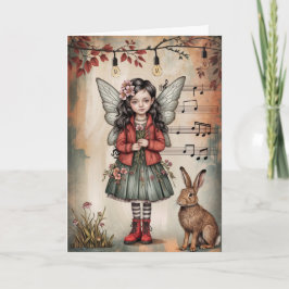 Cartão de Cumprimentos de Flor Caprichosa