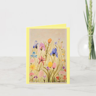 Cartão de cumprimentos de flor silvestre