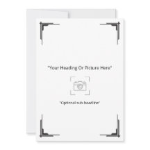 Cartão de Cumprimentos de Foto Personalizado Art D