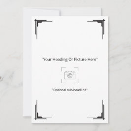 Cartão de Cumprimentos de Foto Personalizado Art D