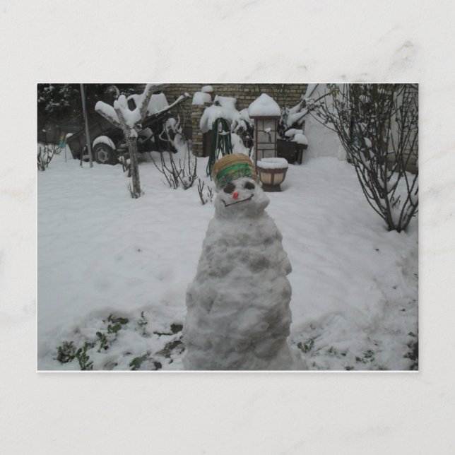 Cartão de cumprimentos de inverno (Frente)