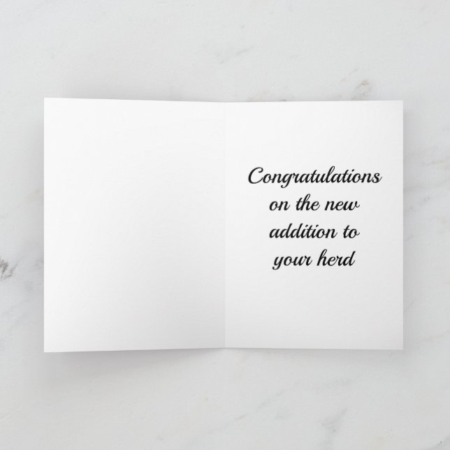 Cartão de Cumprimentos de Potro de Cavalo Humoríst (Interior)