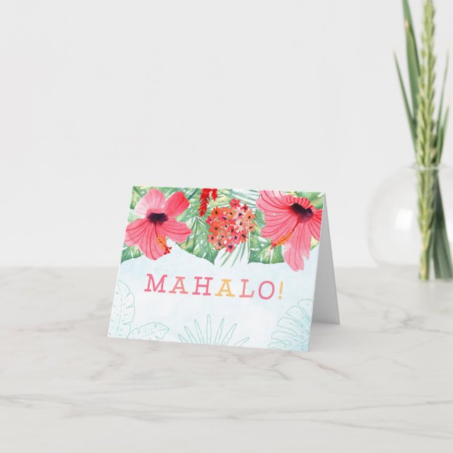 cartão de cumprimentos do mahalo, artigos de (Frente)