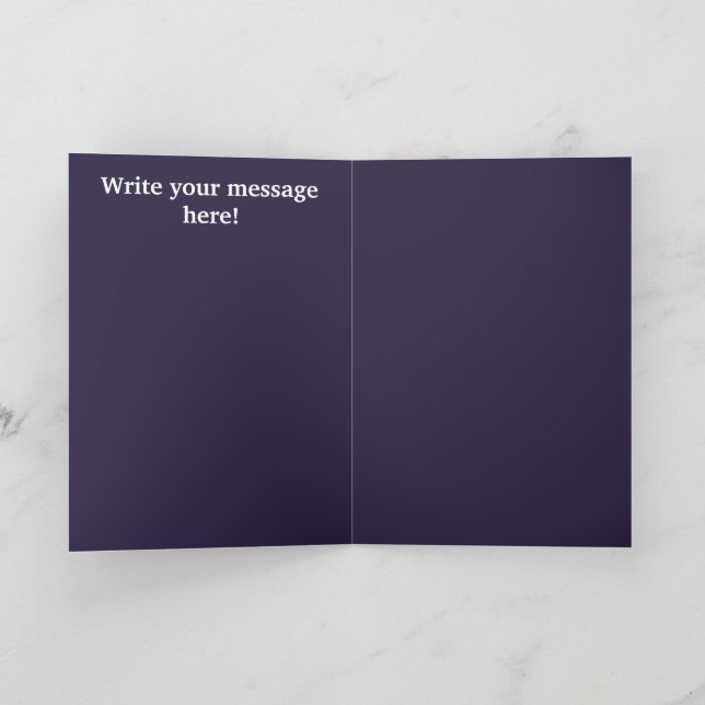 Cartão de Cumprimentos Doblado Eid Mubarak (Interior)