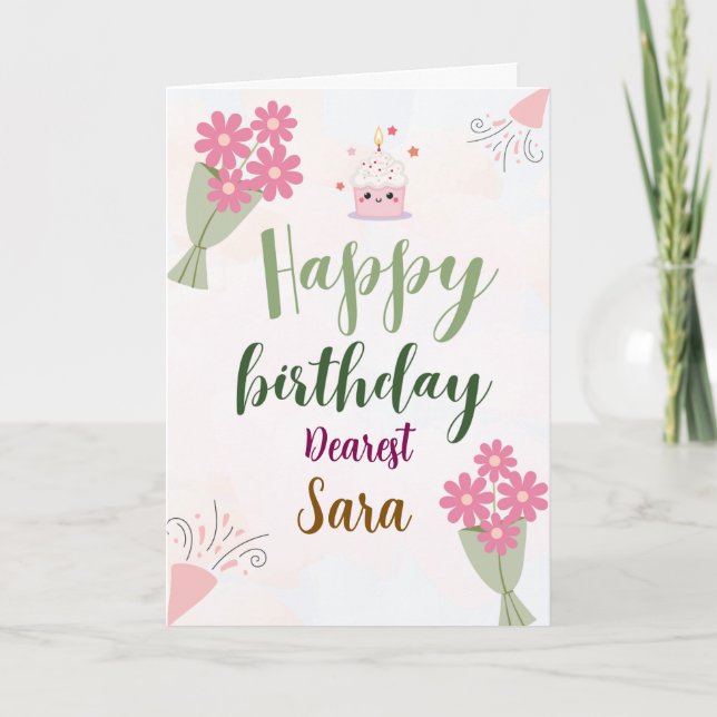 Cartão de Cumprimentos Dobrado (Frente)