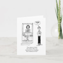 Cartão de Cumprimentos Dobrado (em branco por dent