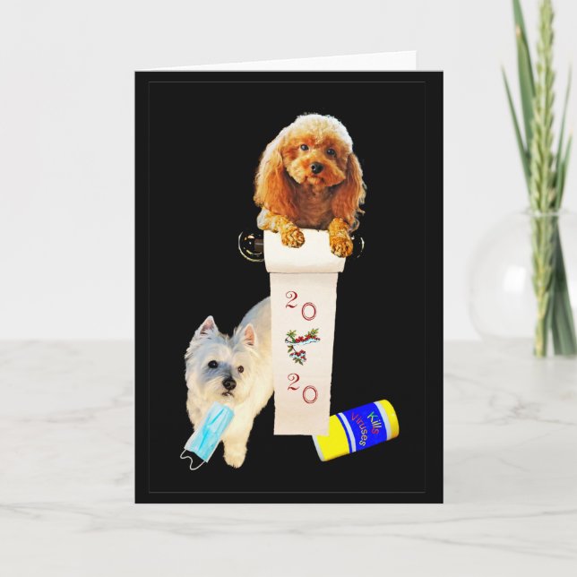 Cartão de Cumprimentos Dobrado que retrata as aleg (Frente)