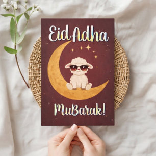 Cartão de Cumprimentos Engraçado de Ovelha Eid Al 