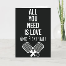 Cartão de Cumprimentos Engraçado de Pickleball par