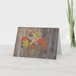 Cartão de cumprimentos Estrelas de Outono