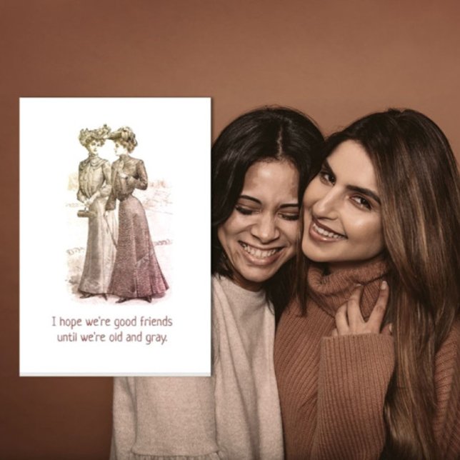 Cartão de cumprimentos Humorísticos para bons amig (Criador carregado)