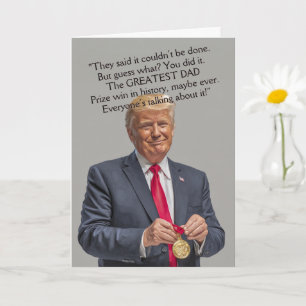 Cartão de Cumprimentos Medalha de Donald Trump par