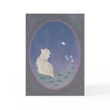 Cartão de Cumprimentos Moonlit Woodland Bobcat 5x7