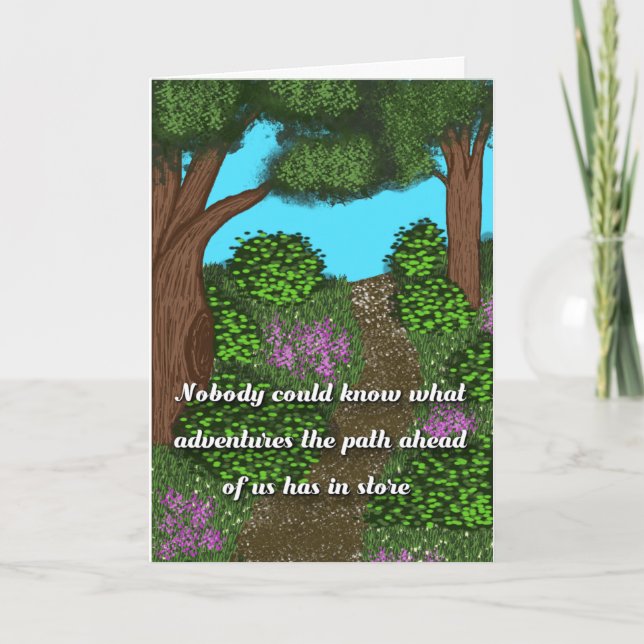 Cartão de Cumprimentos Padrão, 5" x 7" Dobrado (Frente)