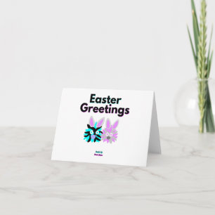 Cartão de Cumprimentos Pequeno Horizontal Bunny Fu
