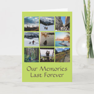 Cartão de Cumprimentos Personalizado com Nove Foto