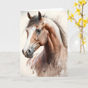 Cartão de Cumprimentos Personalizado de Aquarela d