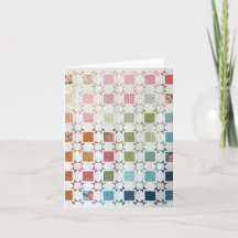 Cartão de Cumprimentos Personalizado de Colcha Rib