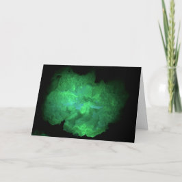 Cartão de cumprimentos Trancas Geode sob luz UV