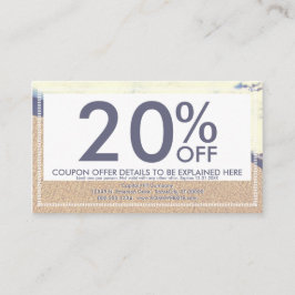 cartão de cupão de onda em cache