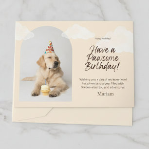 Cartão de Cupcake de Aniversário de Cachorro Retri