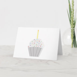 Cartão de Cupcake de aniversário (Vazio)