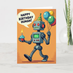 Cartão de Cupcake do Party Bot