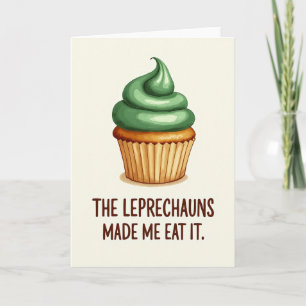 Cartão de Cupcake Redemoinho Verde