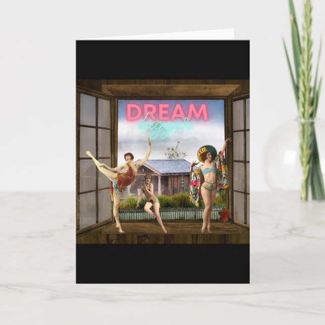 Cartão de Dançarinas de Arte Alterada Dream Maior (Frente)