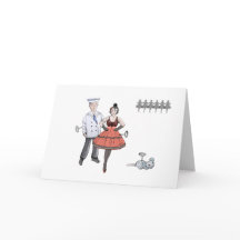 Cartão de Dançarinos de Clockwork