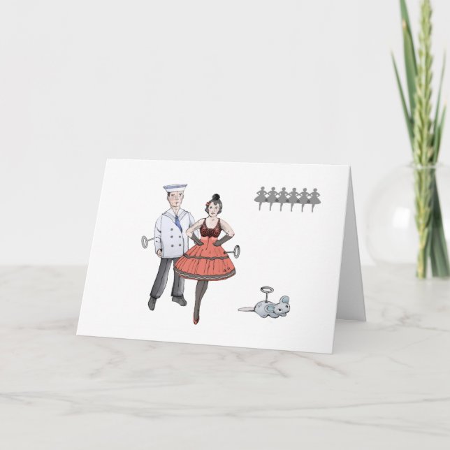 Cartão de Dançarinos de Clockwork (Frente)