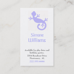 Cartão de Data de Reprodução do Criança Azul Periw