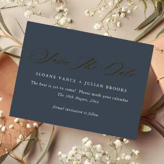 Cartão de Data de Salvamento com Tipografia de Car