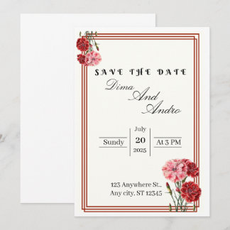 Cartão de Data para Salvar Plano