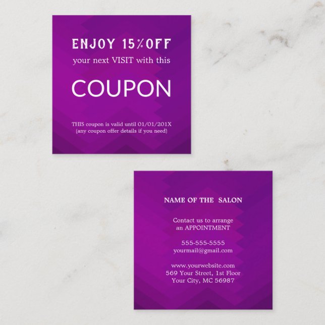 Cartão De Desconto Abastecimento de salões de relva de prata de luxo (Frente/Verso)