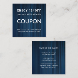 Cartão De Desconto Abastecimento de salões de relva de prata de luxo