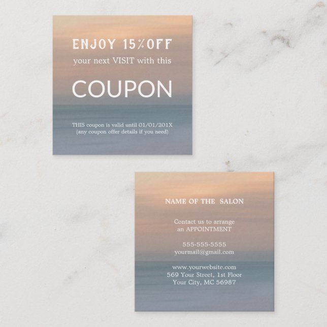 Cartão De Desconto Abastecimento de salões de relva de prata de luxo (Frente/Verso)