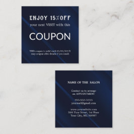 Cartão De Desconto Abastecimento de salões de relva de prata de luxo