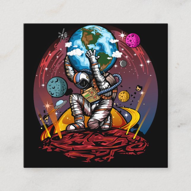 Cartão De Desconto Atlas Space Man (Frente)