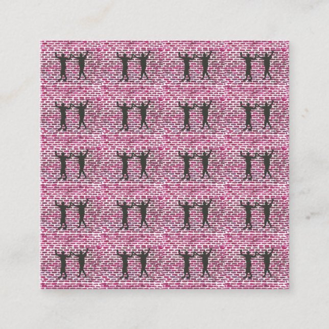 Cartão De Desconto Black Magic Hollyhock by Yeshaya Dank Wood Wall Ar (Frente)