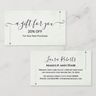 Cartão De Desconto Christmas Discount Card – Festive Holiday Savings