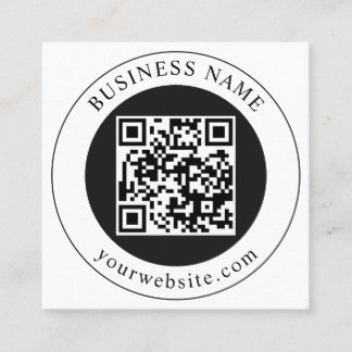 Cartão De Desconto Código QR com Nome da Empresa Editável