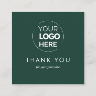 Cartão De Desconto Código QR do logotipo comercial verde personalizad
