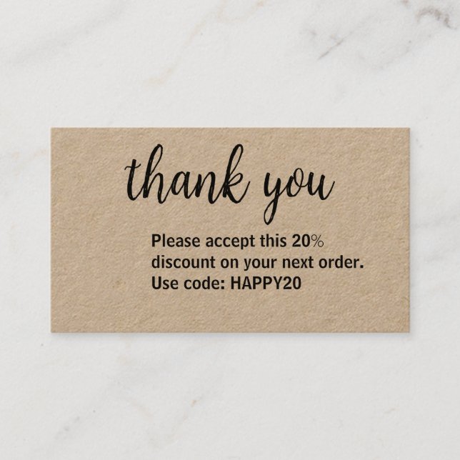 Cartão de Desconto Comercial (Frente)