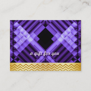 Cartão De Desconto Confetti Chevron Salon e Spa Gift Certificate