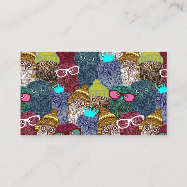 Cartão De Desconto Coruja na coroa (Frente)